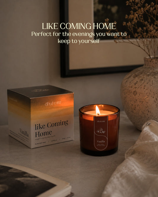 Vanilla Scented Candle | Like Coming Home