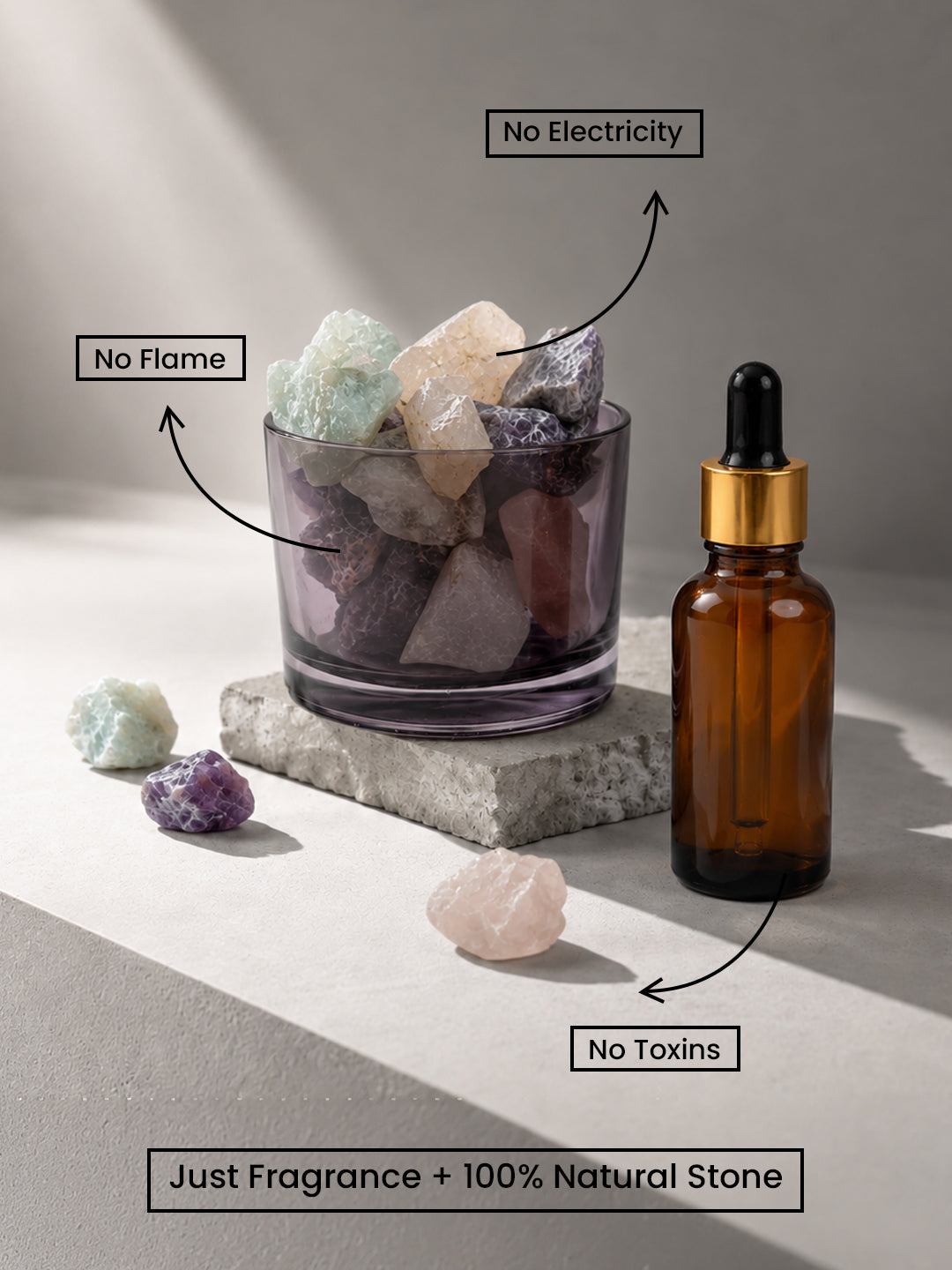 Assorted Stones Natural Stone Diffuser