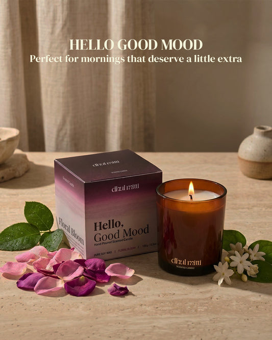 Floral Bloom Scented Candle | Hello, Good Mood