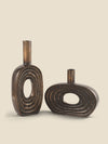 Dravya & Aadya Sculptural Vase Set