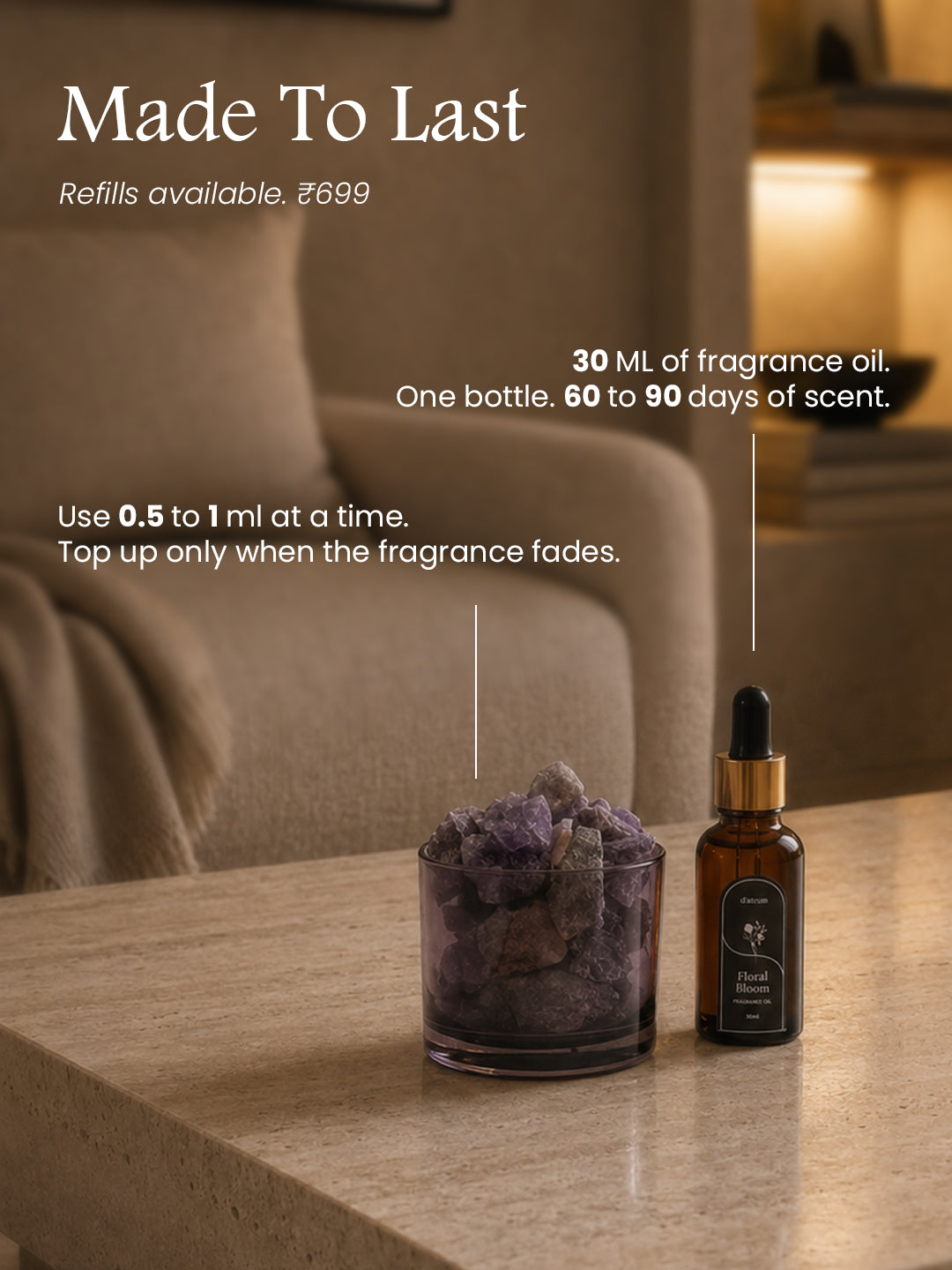 Amethyst Natural Stone Diffuser