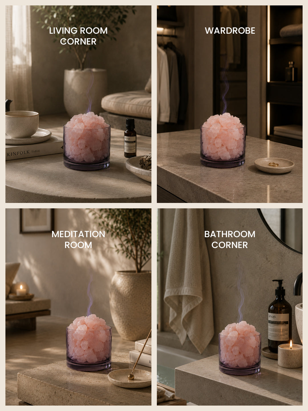 Rose Quartz Natural Stone Diffuser