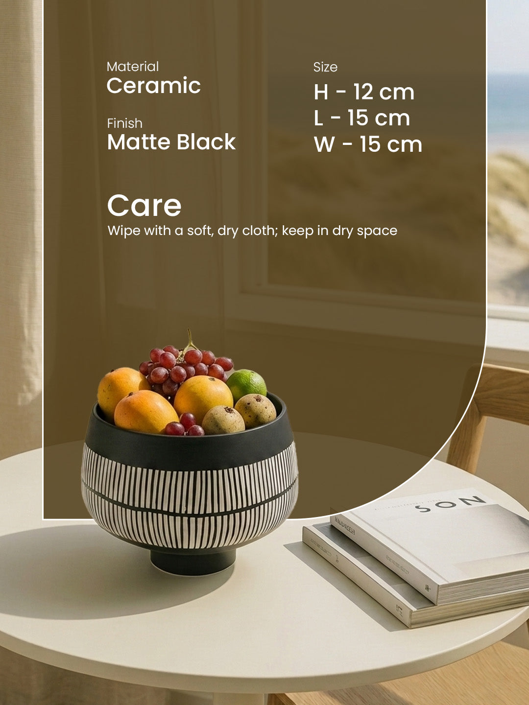 Linea Bowl — Black