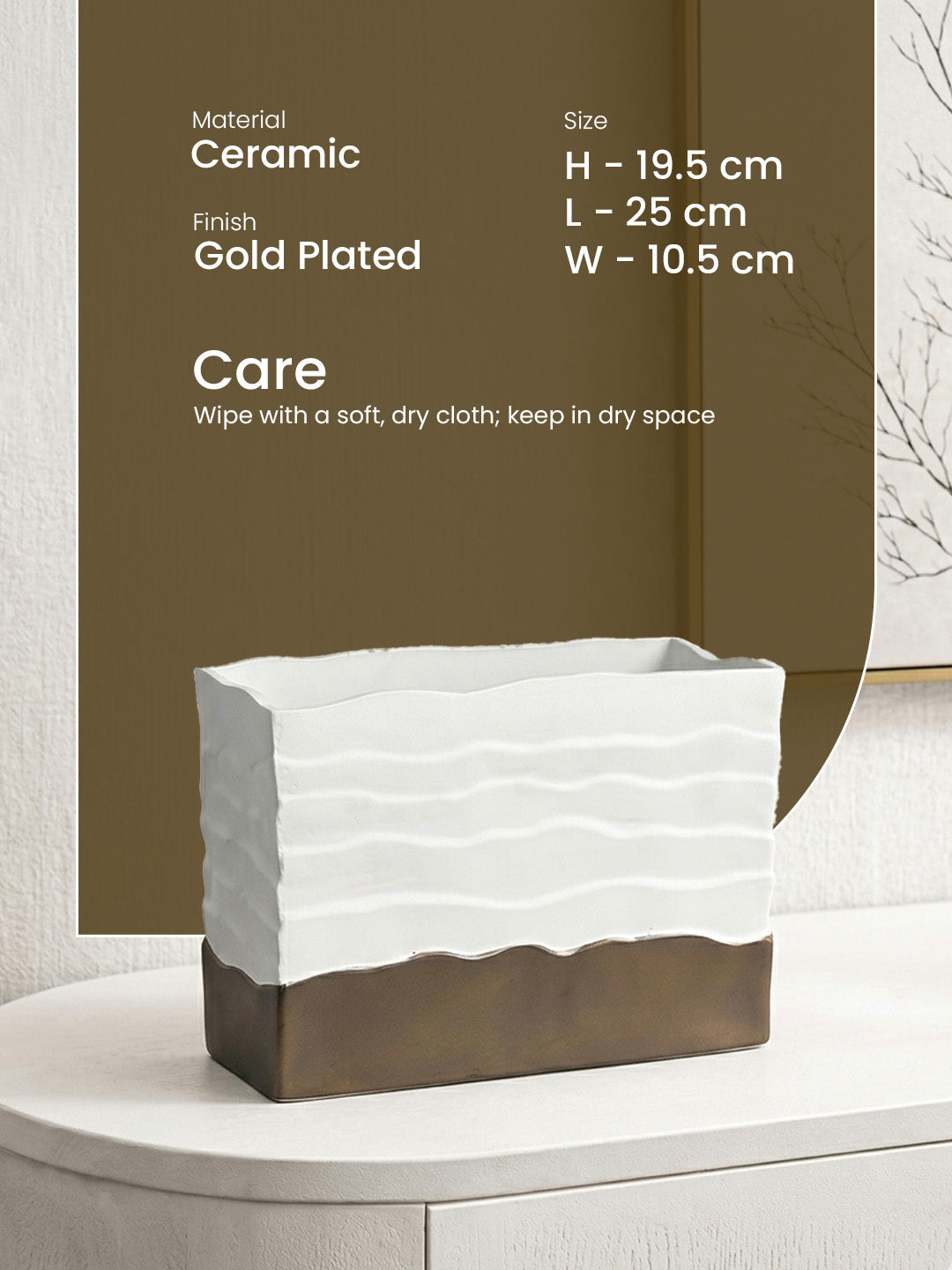 Oriva Rectangle Vase